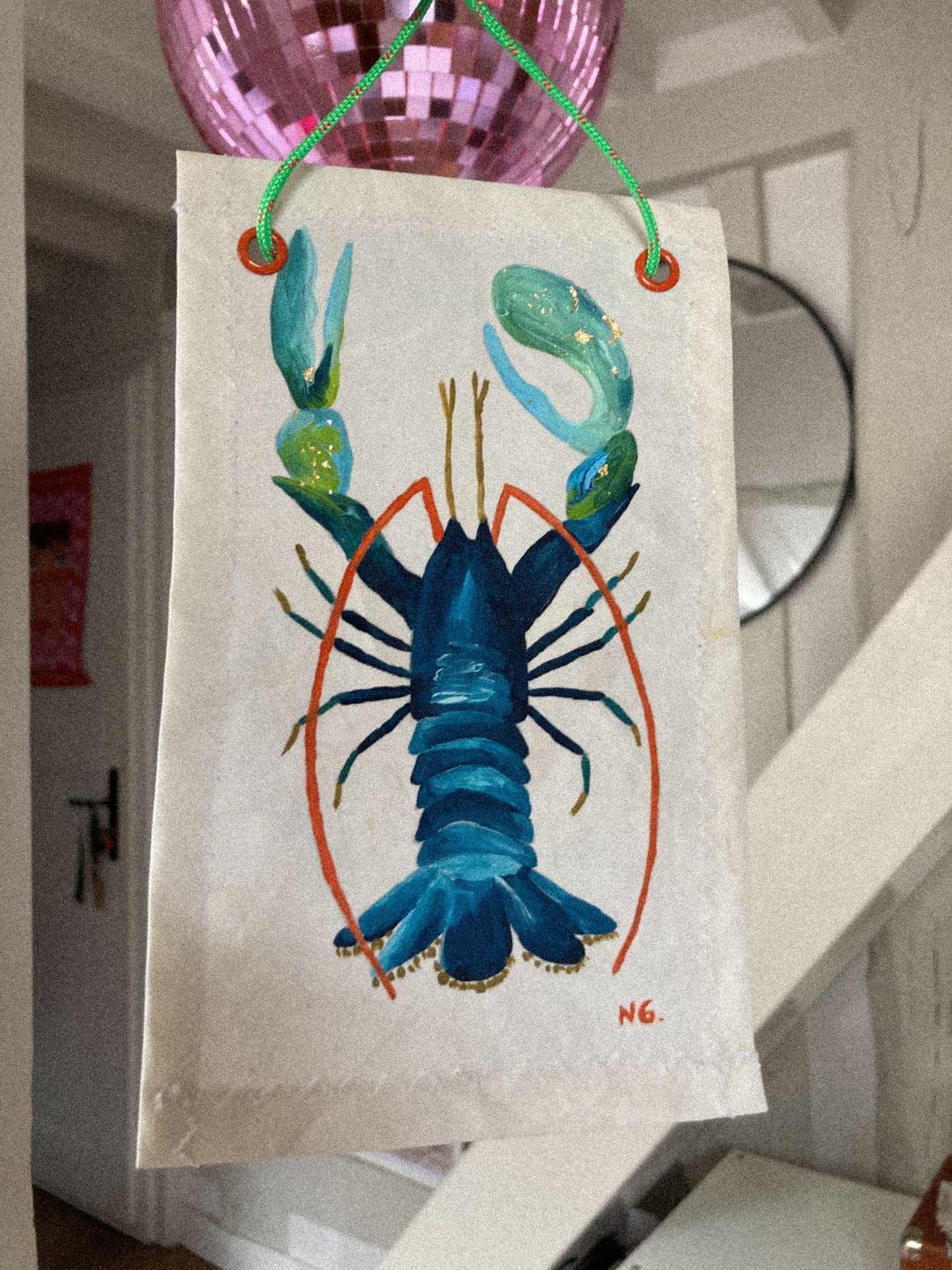 Le Homard sur voile recyclée