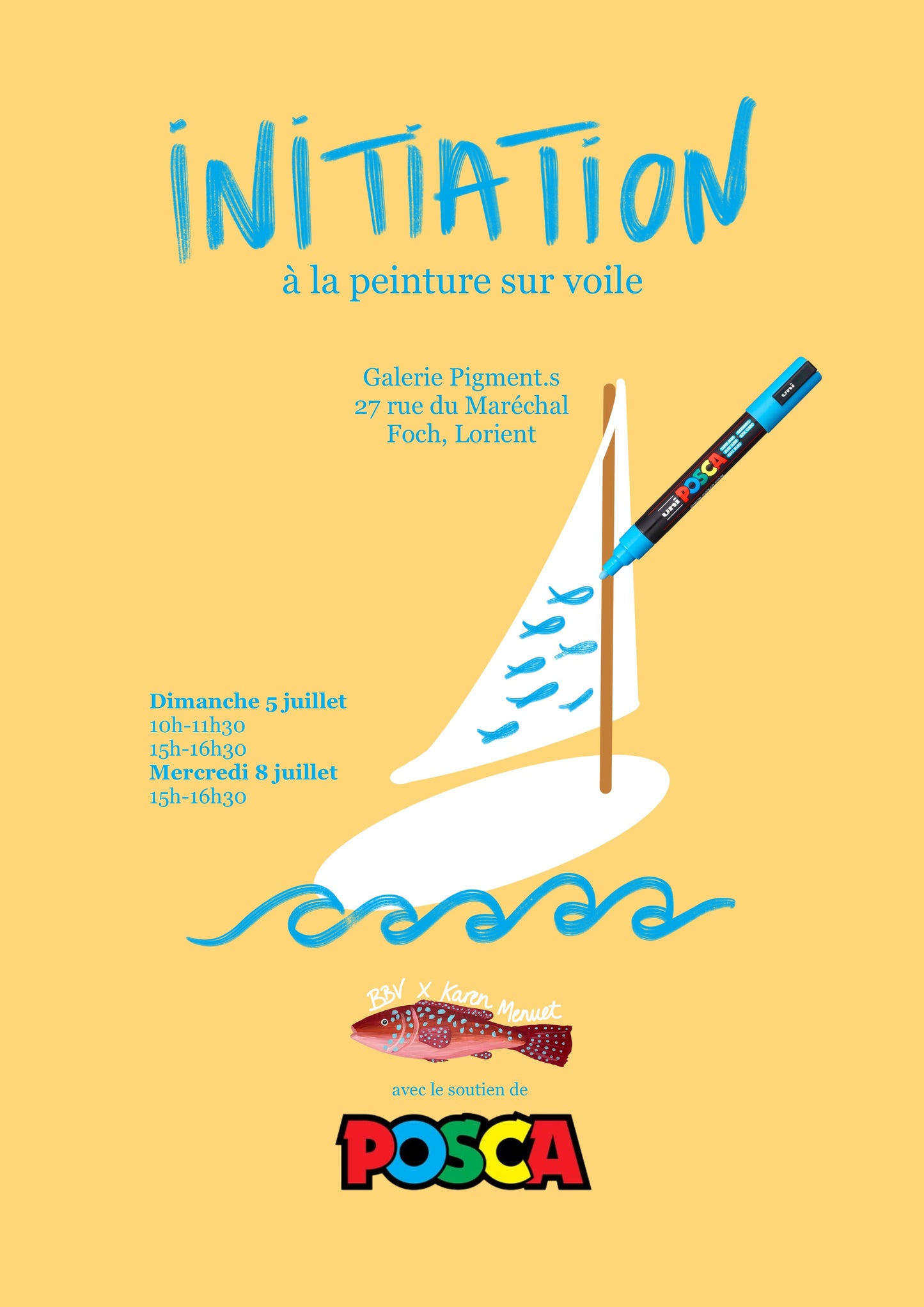 Initiation à la peinture sur voile