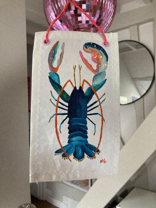 Le Homard sur voile recyclée